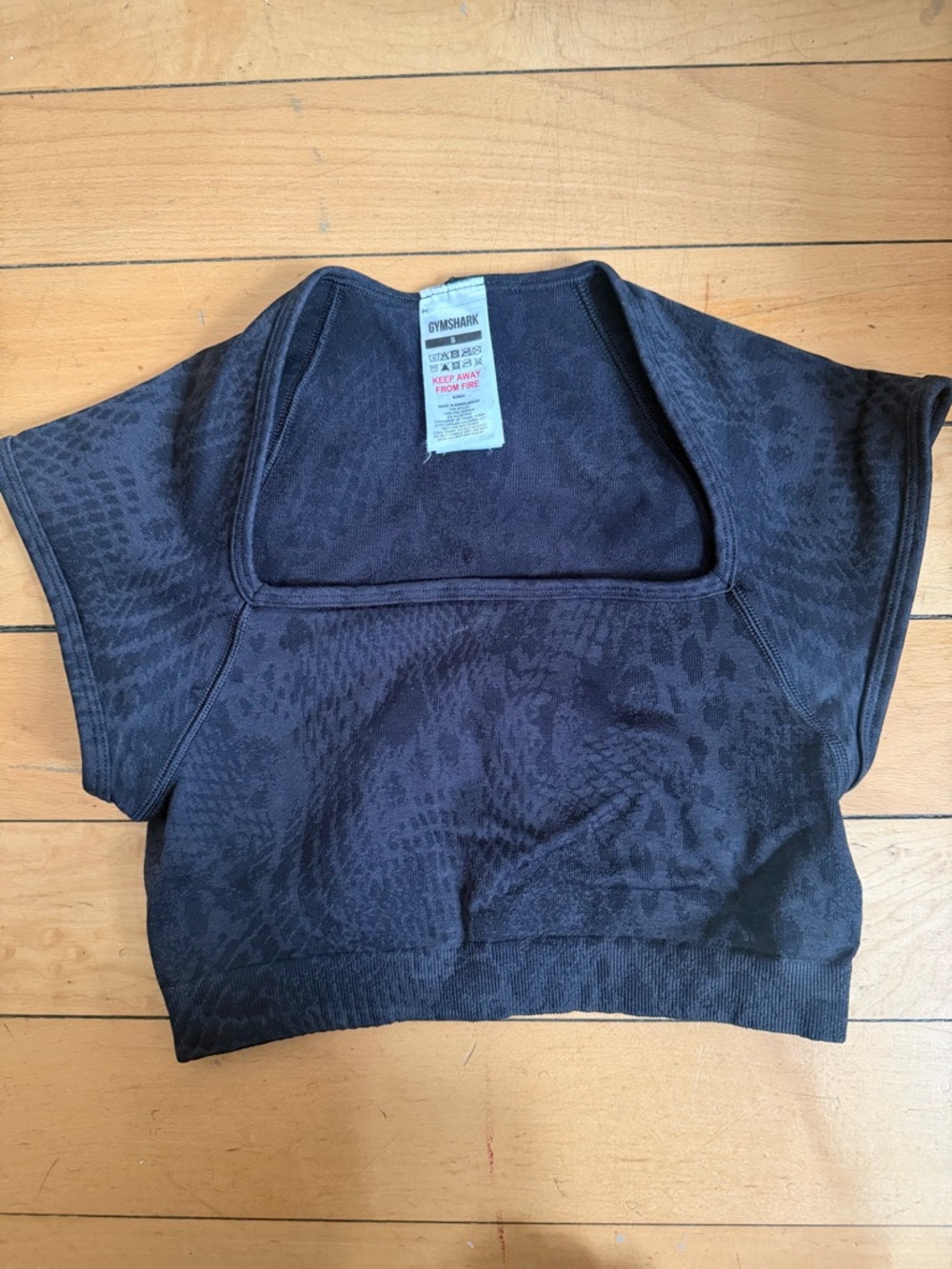 Gymshark Whitney Seamless Crop Top Adapt Animal